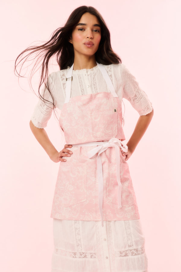 loveshackfancy LoveShackFancy X Hedley & Bennett Perennial Pink Apron