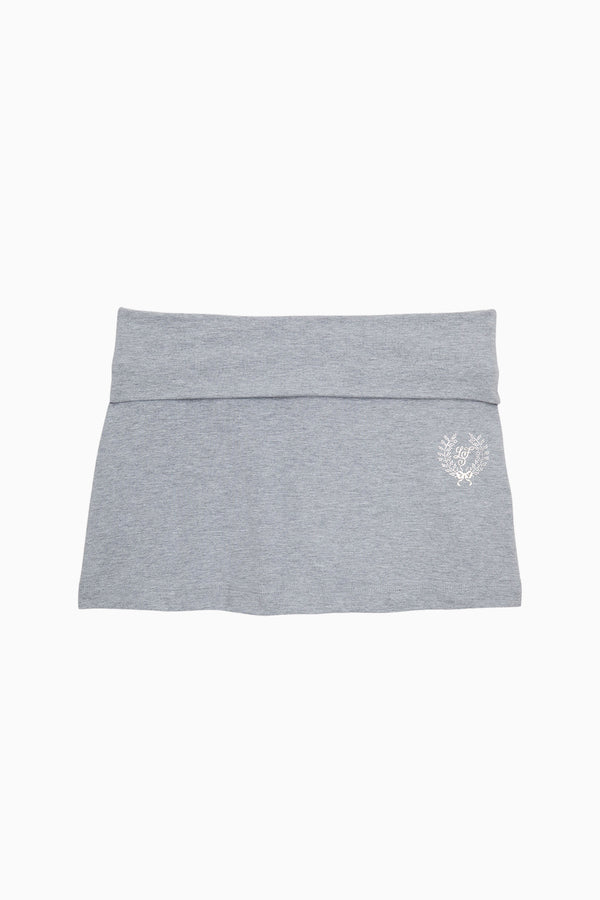 Loveshackfancy PINK X LoveShackFancy Cotton Foldover Mini Skirt