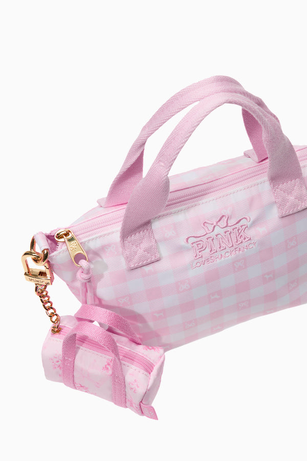 Loveshackfancy PINK X LoveShackFancy Mini Duffle Keychain Charm