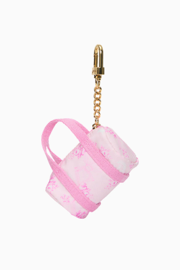 Loveshackfancy PINK X LoveShackFancy Mini Duffle Keychain Charm