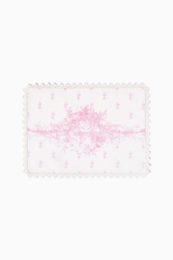 Loveshackfancy Printed Pink Victorian Place Mat - Set Of 4