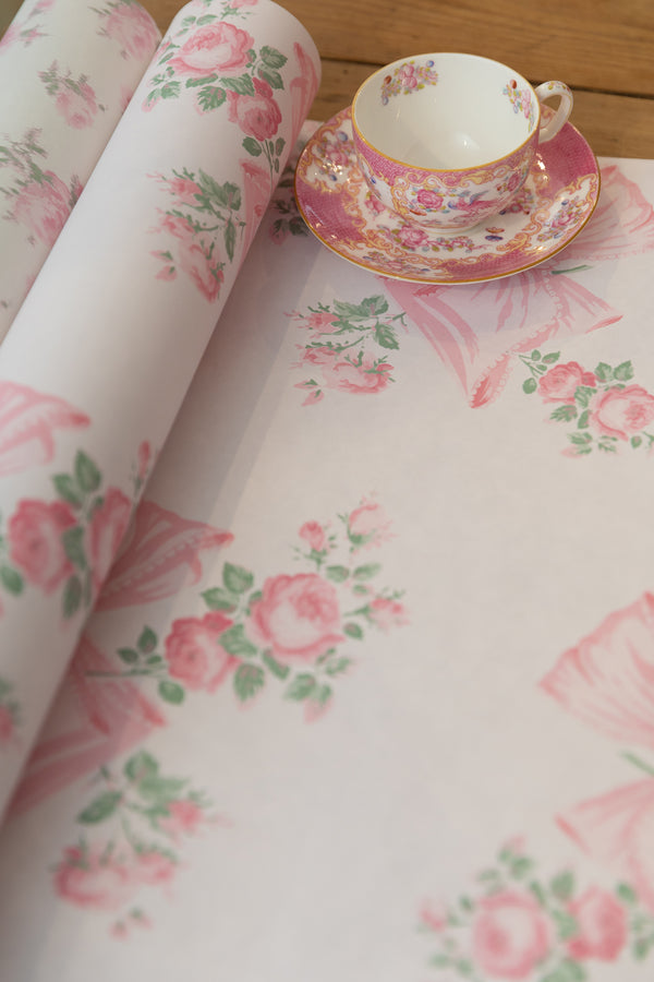 Loveshackfancy Rosa Beaux Pink Mint Standard Wallpaper