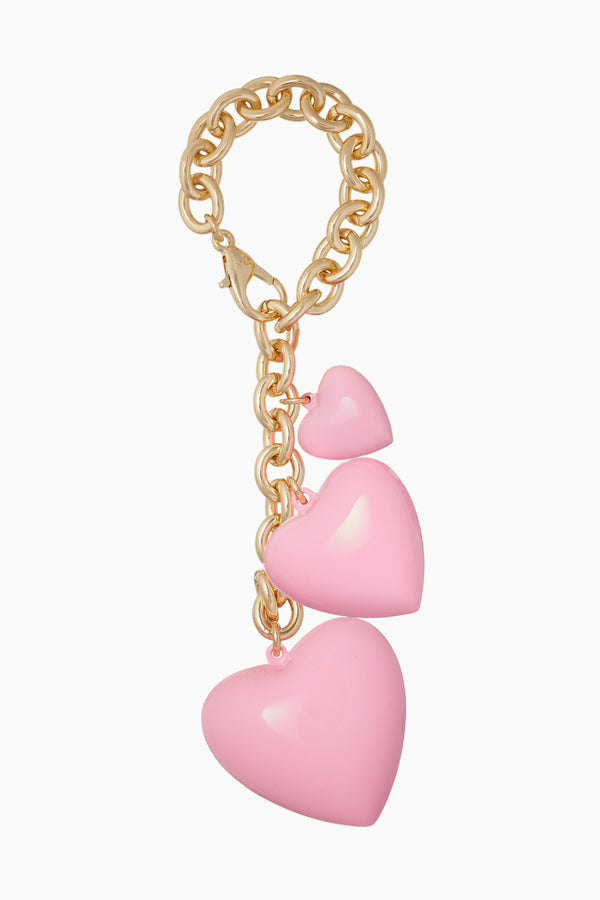 loveshackfancy Roxanne Assoulin Puffy Heart Bag Charm