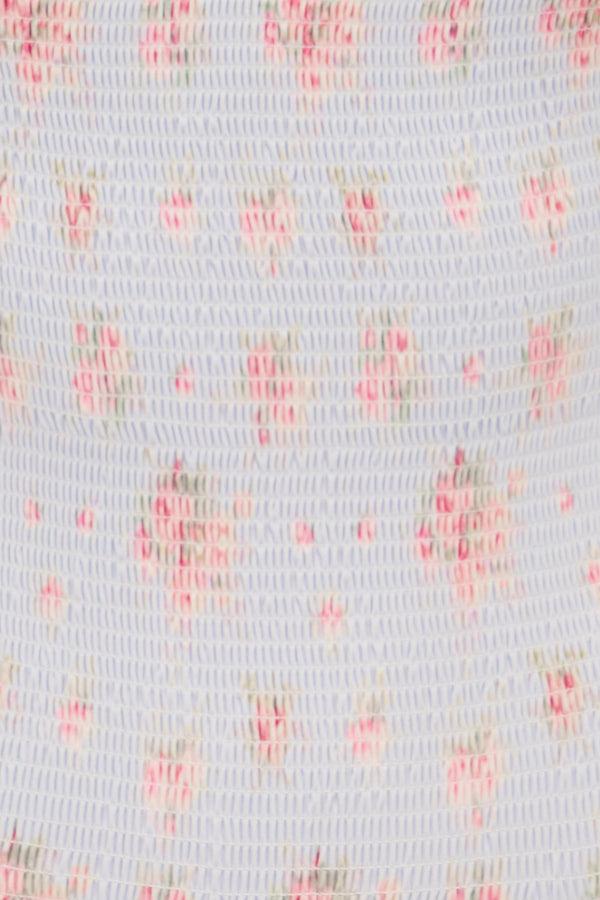 Loveshackfancy Saoirse Floral Smocked Triangle Bikini