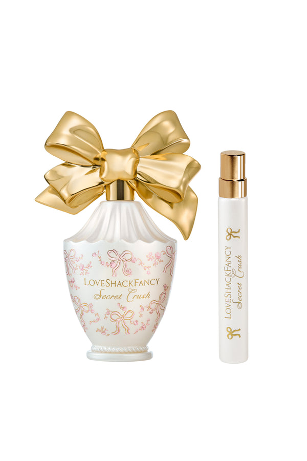 loveshackfancy Secret Crush Full Size & Travel Spray Perfume Bundle