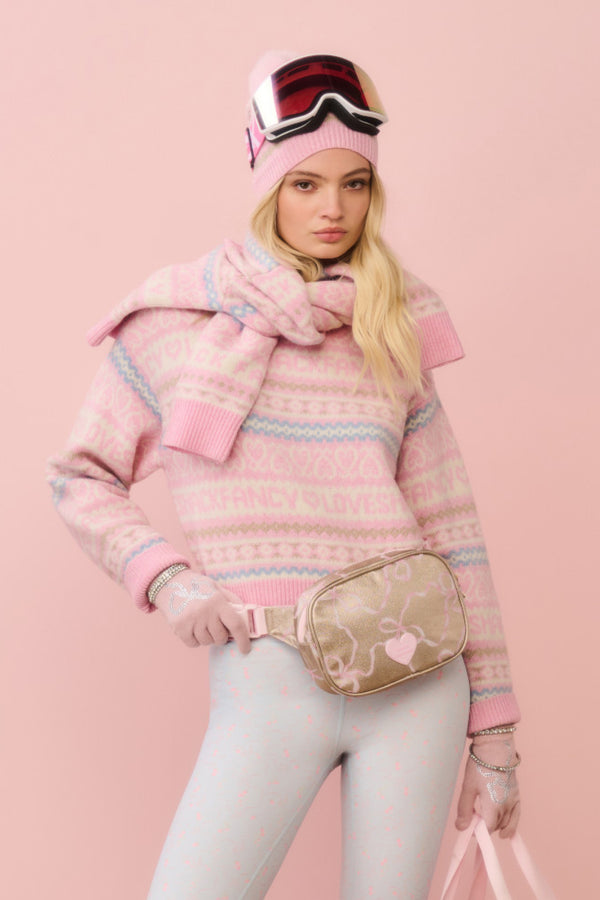 Loveshackfancy STATE X LoveShackFancy Gold Bennet Large Fanny Pack