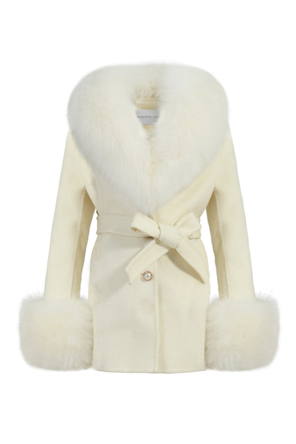 loveshackfancy Susanna Chow Girls Mini Jojo Cashmere Fur Coat