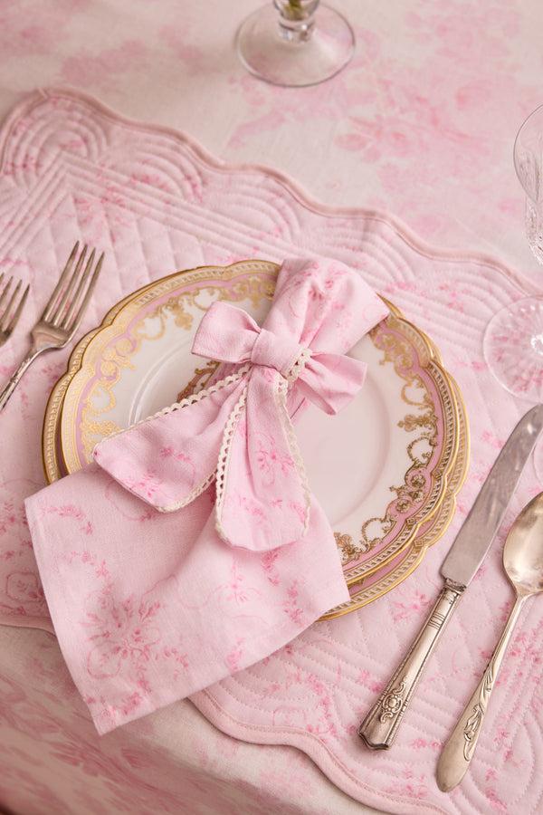 Loveshackfancy Vintage-Inspired Linen Place Mats - Set Of 4