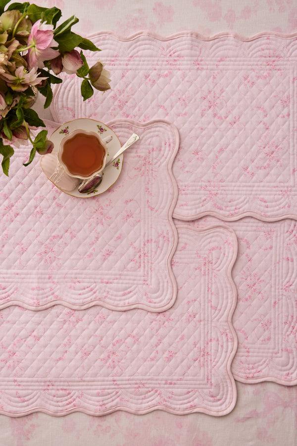 loveshackfancy Vintage-Inspired Linen Place Mats - Set of 4