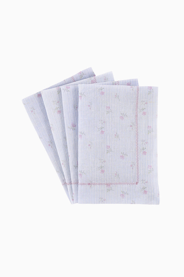 Loveshackfancy Yarn Dye Floral Printed Napkins - Set Of 4