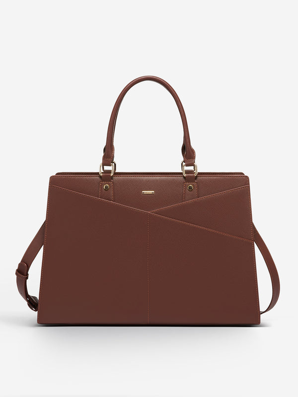 lovevook 2Pcs Leather Office Laptop Tote Bag 15.6" 17.3"