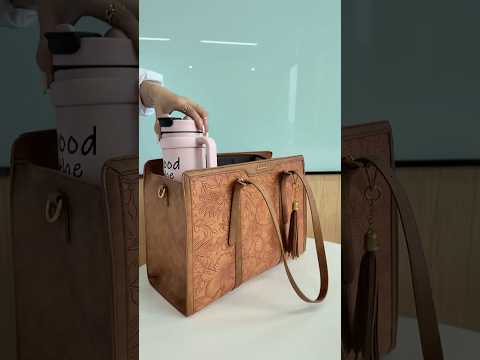 lovevook 2Pcs Vintage Leather Laptop Tote 15.6" 17.3"