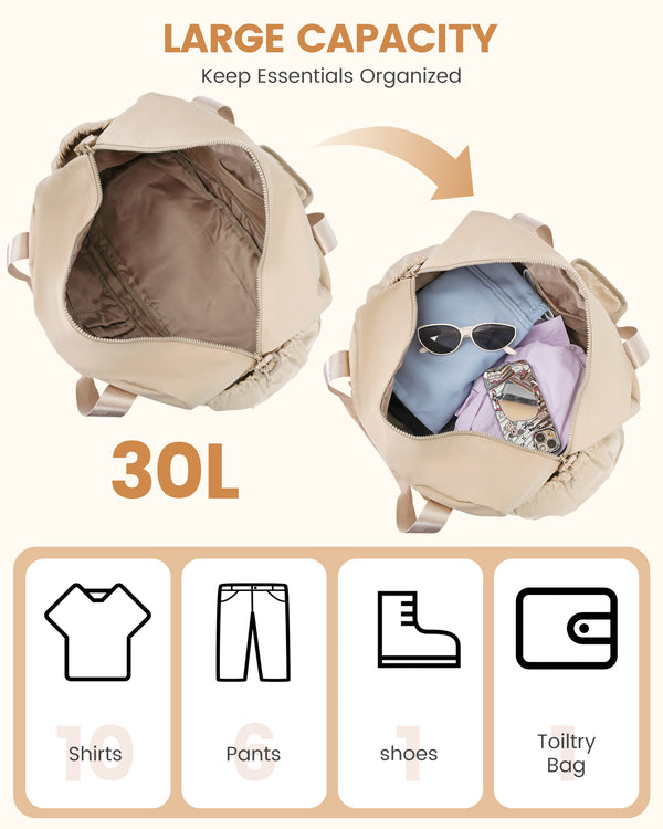 Lovevook 3Pcs Lightweight Overnight Bag 30L 35L(Only Available In The US)