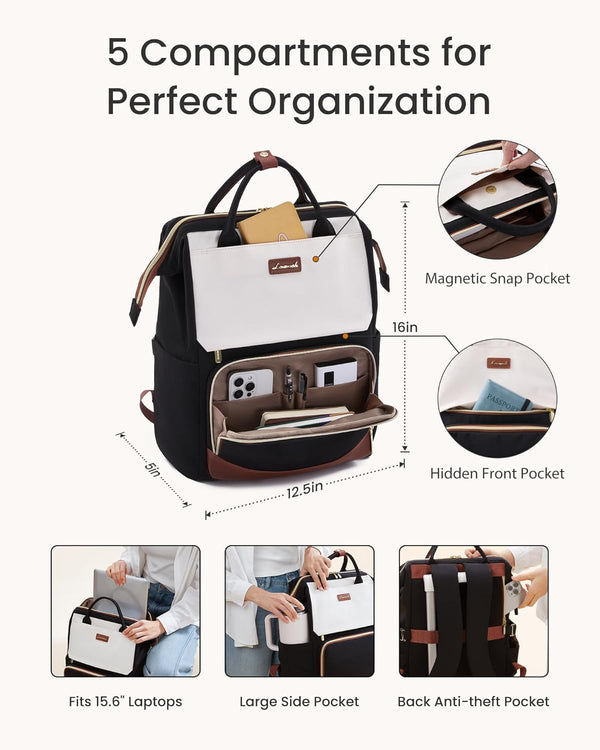 Lovevook Cute Casual Laptop Backpack 15.6" 17.3" 5000