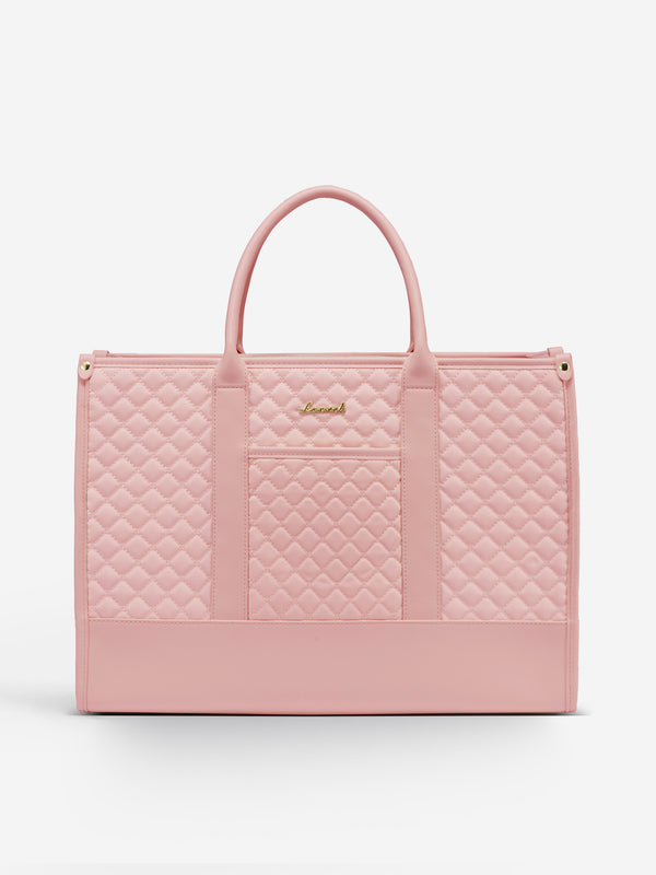 lovevook 2 Pcs Quilted Laptop Tote Bag 15.6" 17"