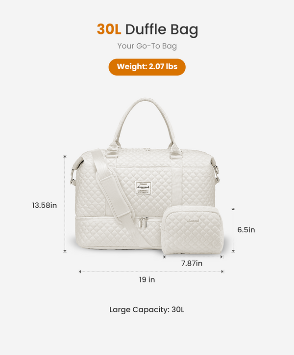 Lovevook 2Pcs Aril Travel Duffel Bag