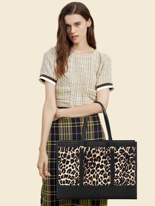 Lovevook 2Pcs Canvas Laptop Tote Bag 15.6"