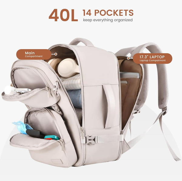 Lovevook 2Pcs Carry On Backpack 40L 50L