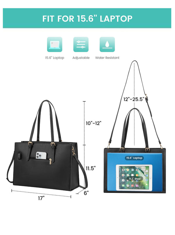 Lovevook 2Pcs Laptop Shoulder Bag 15.6"