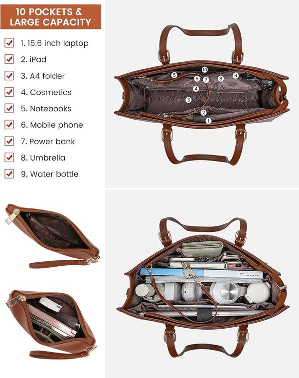 Lovevook 2Pcs Laptop Shoulder Bag 15.6"