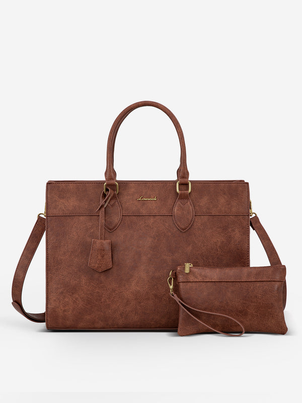 lovevook 2Pcs Leather Computer Bag 15.6" 17.3"