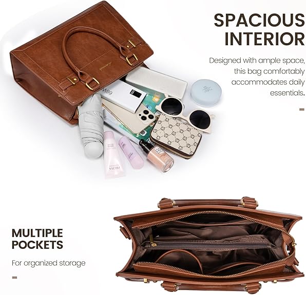 Lovevook 2Pcs Leather Handbag And Purse