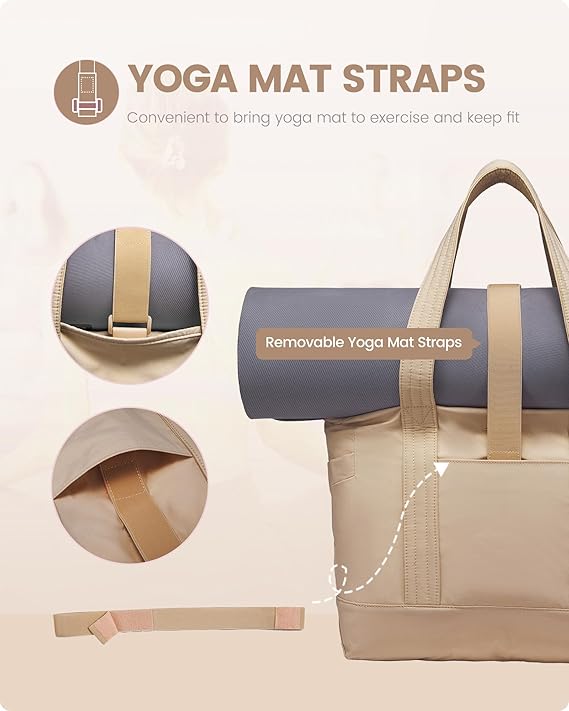 Lovevook 2Pcs Lightweight Gym Tote Bag