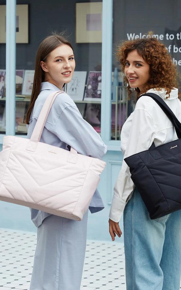 Lovevook 2Pcs Lightweight Puffy Tote Bag