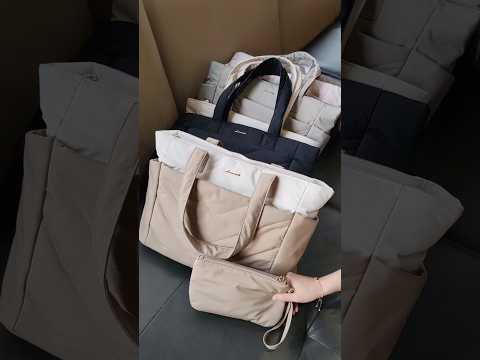 Lovevook 2Pcs Lightweight Puffy Tote Bag