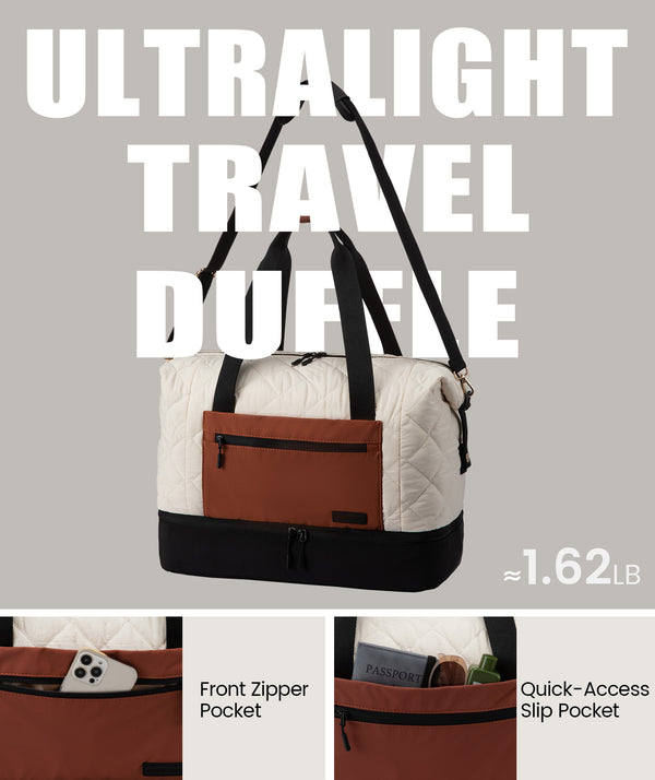 Lovevook 2Pcs Puffer Travel Duffel Bag