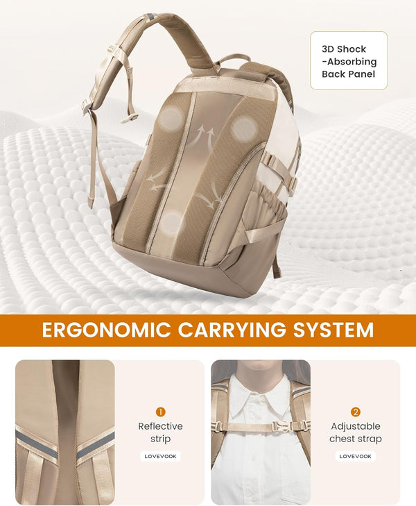 Lovevook 2Pcs Travel College Bookbag 15.6" 5009