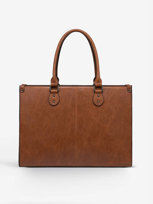 lovevook 2Pcs Vintage Leather Laptop Bag 15.6"