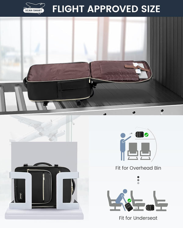 Lovevook 4Pcs Plain Color Travel Backpack 40L/50L