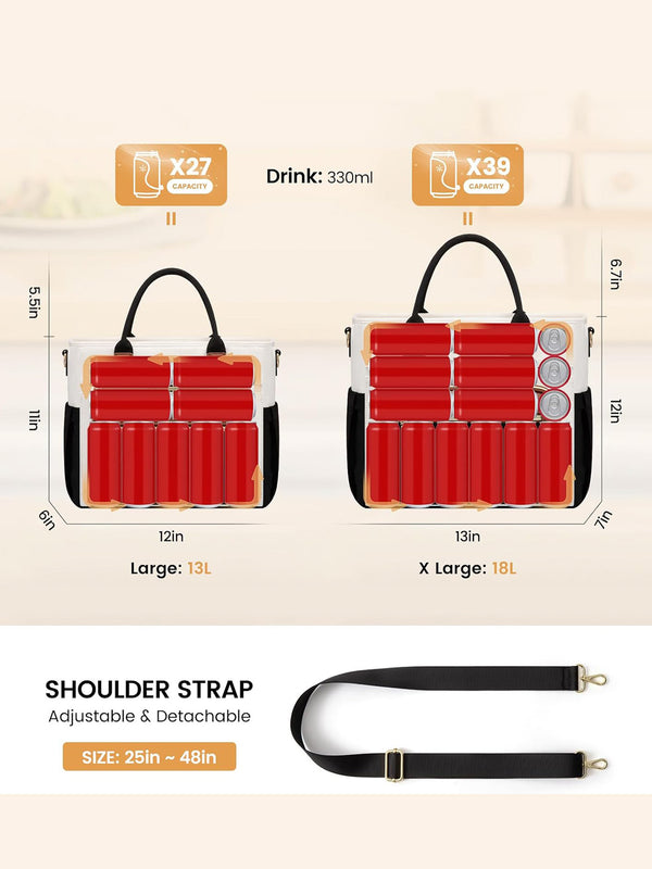 Lovevook Insulated Lunch Bag 13L 18L