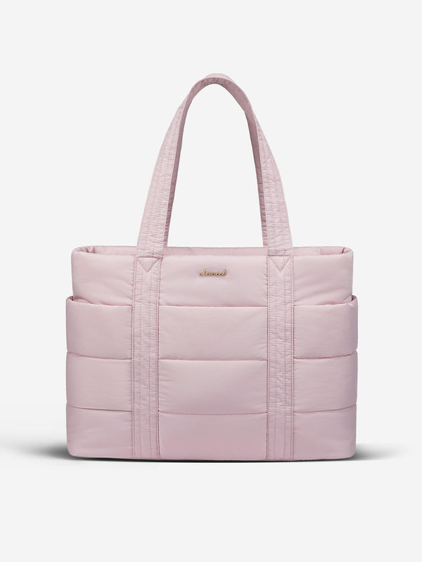 lovevook Large Puffer Work Tote Bag 15.6" 17"