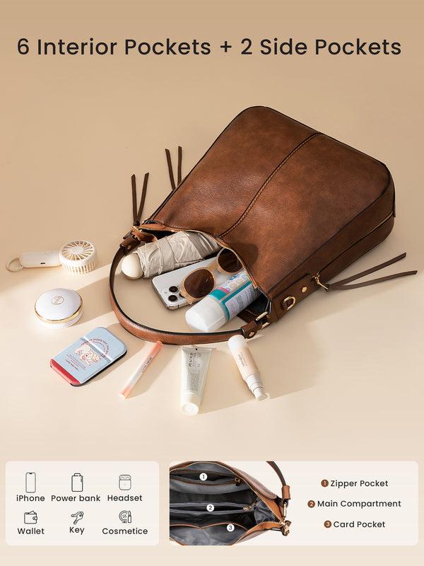 Lovevook Leather Laptop Tote 12.4" 15.2"