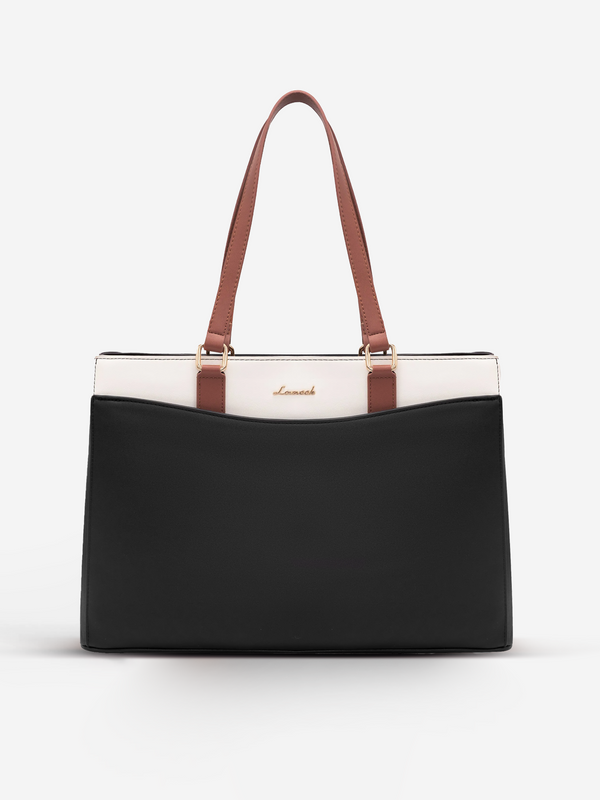 lovevook Leather Laptop Tote Bag 15.6" 17.3"