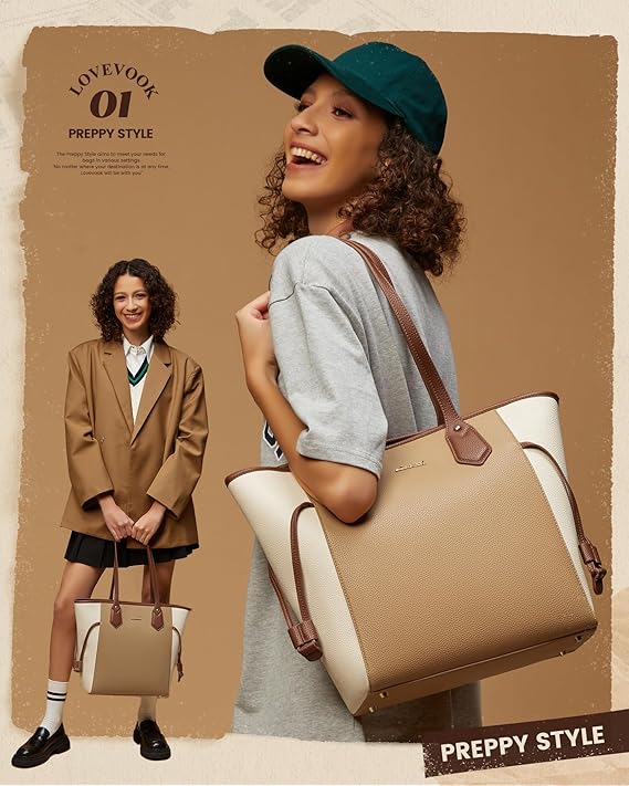 Lovevook Leather Tote Bag (Only Available In The US)