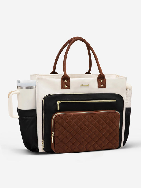 lovevook Multi-Pocket Laptop Tote Bag 15.6" 17.3"
