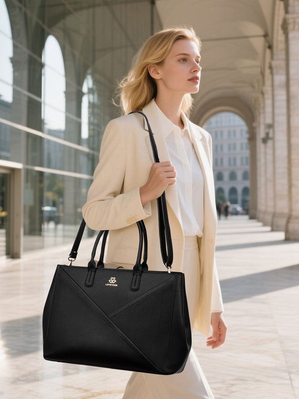 Lovevook PU Leather Work Bag 15.6" 17.3"