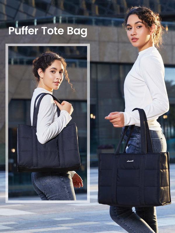 Lovevook Puffer Tote Bag 15.6" 17"