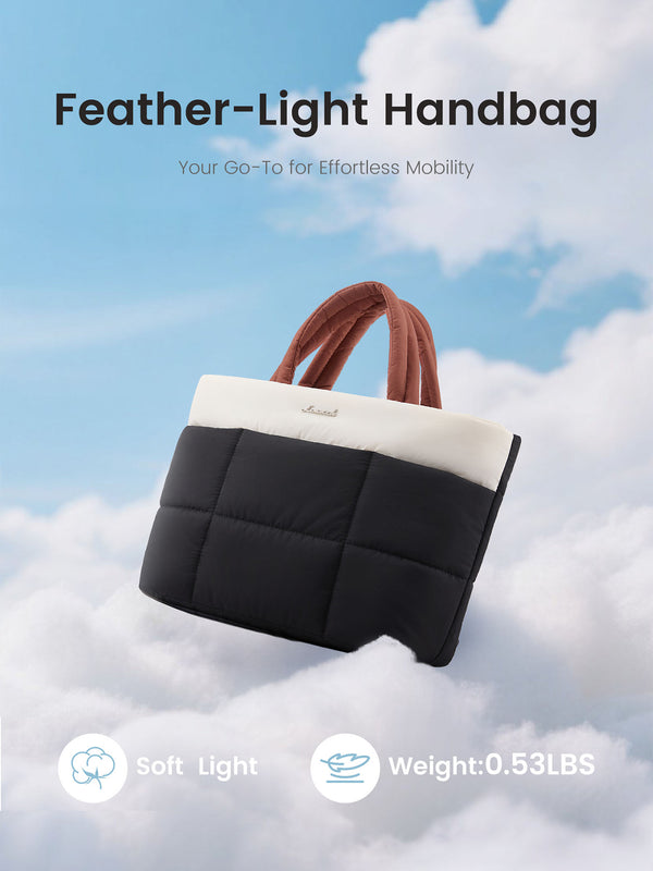 Lovevook Puffer Tote Bags 11.8" 12.8"