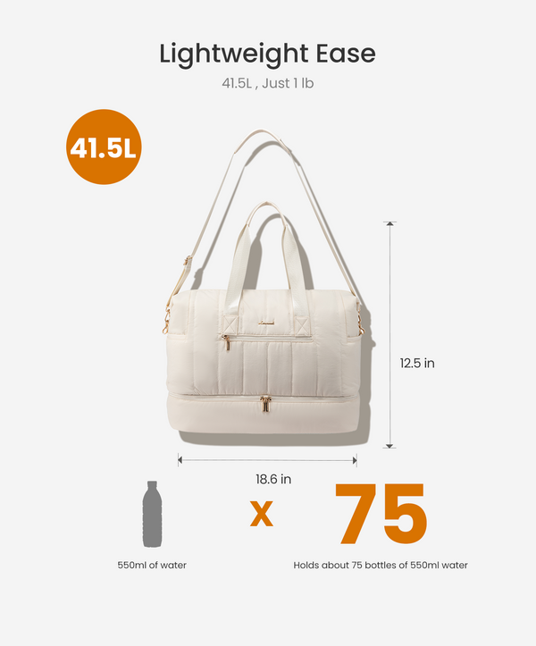 Lovevook Puffer Travel Duffle Bag