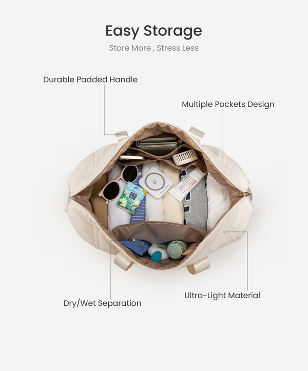 Lovevook Puffer Travel Duffle Bag