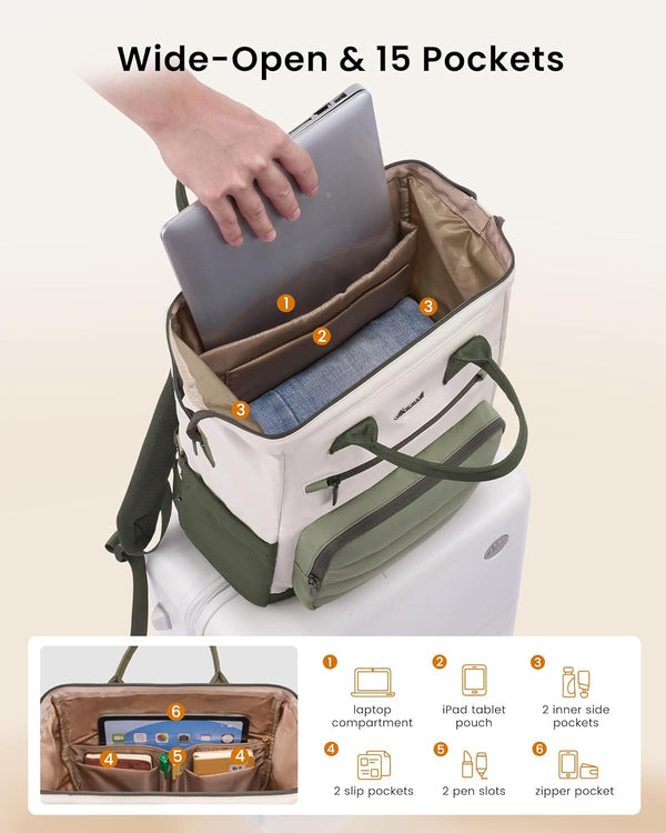 Lovevook Stylish School Backpack 15.6" 17" 5116