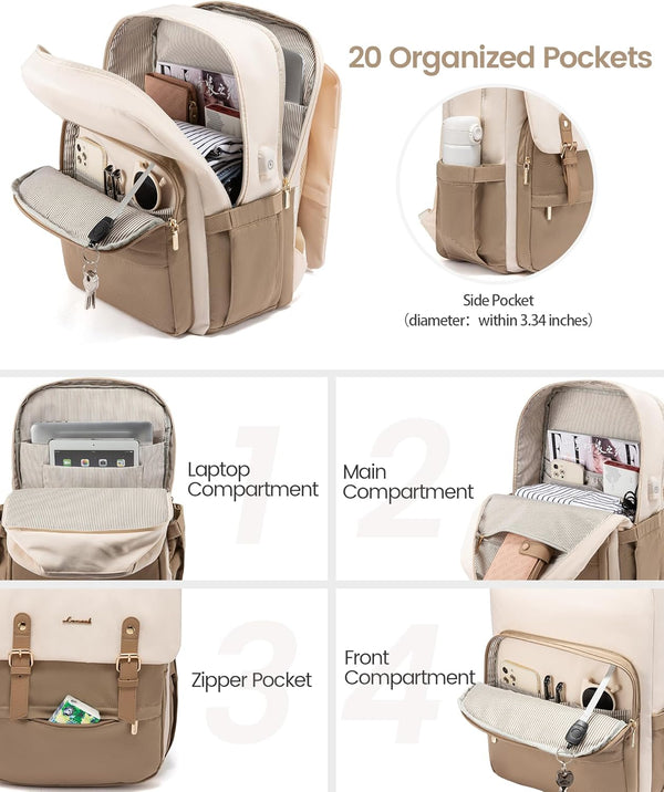 Lovevook Travel Laptop Backpack 15.6" 17"