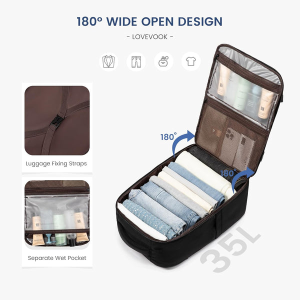 Lovevook Travel Laptop Backpack 35L 45L