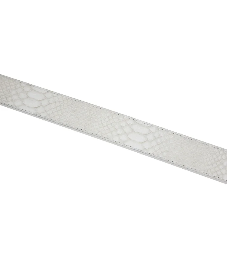 Lowlife Of London Adder Leather Belt In White Snakeskin