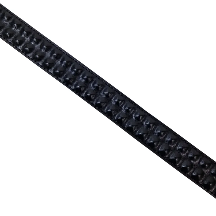 Lowlife Of London Cover Up Slim Leather Belt In Black