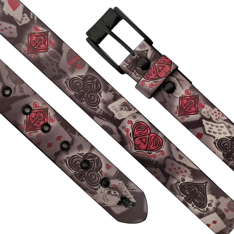 Lowlife Of London Dealer Wins James Maw Faux Leather Belt In Black And Red